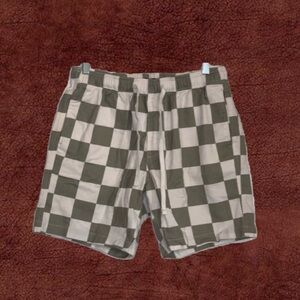 Men’s Everyday Sage Checkered Shorts